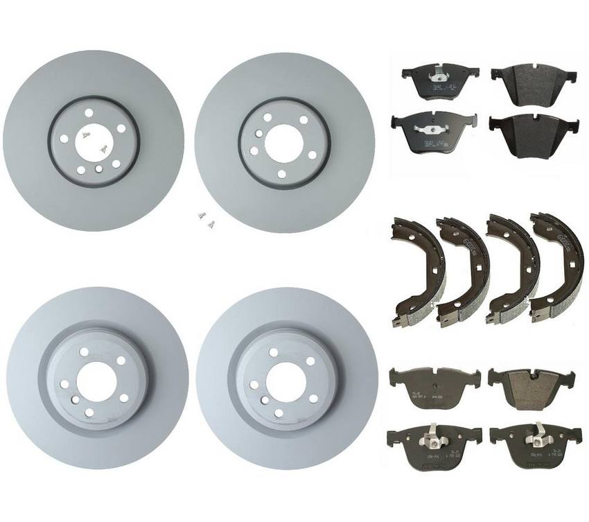 BMW Brake Kit - Pads and Rotors Front &  Rear (374mm/370mm)